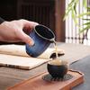 Taza justa de cambio de horno cerámica grande taza pública taza de té juego de té kung fu antiguo chino cambio de horno verde mar de té salvaje utensilios de té