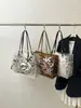 Bolso de Hombro Tipo Tote Grande, Sencillo, Elegante, de Moda, para Mujer, Nuevo Modelo 2026, Bolso Cruzado de Hombro Transparente de Gelatina con Graffiti de Nicho