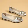 Sapatos Casuais de Trabalho com Bico Fino, Sapatos Versáteis de Couro, Sapatos Baixos para Primavera e Outono 2026 para Mulheres, Salto Baixo de Couro Macio