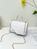 Bolso de Hombro Cruzado Pequeño Cuadrado de Tela Pu Color Sólido Moda Estilo Coreano Nuevo 2026 Acolchado de Diamante con Cadena Metálica