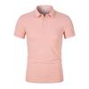 Verão camisa pólo dos homens de negócios cor sólida de manga curta juventude popular casual camisa pólo de manga curta camiseta camisola