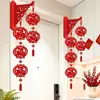 2027 Año Nuevo Año del Caballo Linterna de Carácter de Fortuna 3D Adorno Colgante para Inauguración de Casa Nuevo Hogar Colgante de Pared Decoración de Entrada Festival de Primavera