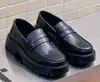 Zapatos de Mocasín Gruesos con Suela Gruesa Estilo Retro para Tallas Grandes 2026 Hombres que Aumentan la Altura Slip-on Cuero con Punta Ancha Oscura Zapatos de Hombre 46