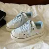 Zapatos de lona retro Lampulin de suela gruesa para mujer, populares zapatillas de estrella nuevas de otoño 2026, mocasines versátiles para estudiante