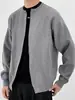 Cárdigan de punto para hombre, nueva colección otoño/invierno 2026, suéter de alta gama con cuello de béisbol