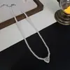 Colar de Coração com Gotejamento de Óleo e Zircônia Microincrustada em Forma de Cruz, Pulseira e Gargantilha de Personalidade Única High-End de Nicho