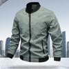 Chaqueta para Hombre Otoño y Primavera Nuevo Estilo Chaqueta de Cuello Alto Moda para Jóvenes y Mediana Edad para Hombre Top Transfronterizo Ropa de Trabajo para Grupo Cortavientos