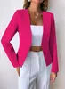 17 Colores en Stock, Comercio Exterior Transfronterizo Nuevo Estilo 2026 Blazer para Mujer, Cárdigan de Manga Larga Estilo Europeo y Americano Ajustado para Mujer