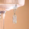 Collar de Clip de Papel para Mujer Cuerpo Completo Plata de Ley s925 Imperdible Incrustado con Diamantes Exquisita Cadena para Clavícula Estilo Coreano Nuevo 2021 N680