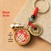 Tianguan Blessing Zodiac Turn Chaveiro Imitação de Cobre Tianguan Blessing Zodiac Chave Pingente Scenic Spot Hot Sale