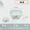 Tigelas Pequenas Quadradas de Melamina de 4,5 polegadas, Tigelas Quadradas Comerciais, Tigelas de Arroz Específicas para Restaurantes, Tigelas de Sopa, Tigelas de Condimento para Restaurantes de Hot Pot de Imitação de Porcelana