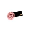 Pasador de Camelia Azul Lazo Francés Nuevo Verano 2025 Pinza Lateral Pasador de Flor Dulce Adorno para el Cabello para Mujeres
