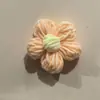 Adornos de Flores Esponjosas Grandes de 6 cm, Flores de Hilo Tejidas a Crochet Hechas a Mano, Accesorios para Ropa, Flores para Bolsos de Crochet DIY