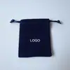 Fábrica en stock al por mayor Fanjia T anillo de burro collar bolsa de terciopelo pulsera bolsa de joyería bolsa de tela con cordón