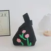 Bolsa de Tricô, Bolsa de Mão, Bolsa Saco, Bolsa de Ombro, Bolsa Feminina de Palha, Bolsa Feminina, Bolsa Colete, Bolsa Simples para Presente, Color-Blocking
