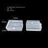 Caja Transparente Rectangular Botón Caja de Empaque de Escritorio Tarjeta de Tornillo Caja de Plástico Universal Pp Caja de Almacenamiento de Juguetes Culturales y Creativos
