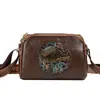 Bolsa Travesseiro Popular Vintage Jixiang Em Relevo de Três Camadas de Grande Capacidade Bolsa Feminina Nova Moda Bolsa de Maternidade Bolsa de Ombro Transversal