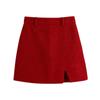 Otoño e Invierno 2021 Nuevo Amazon Estilo Europeo y Americano Ropa de Mujer al por Mayor Diseño Dividido Textura Falda Mini Ajustada