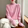 Suéter de lana de alta calidad con manga de crin de caballo de siete y media agujas, 100% lana, corte tridimensional, diseño vintage, prenda de punto para otoño-invierno