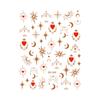 Redanco novos adesivos para nail art com padrão de explosões de rede 3D para DIY, com adesivo, atacado DH-549