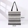 Bolsa de Lona Floral Bolsa Tote de Lona com Fita Personalizada Bolsa Tote 3D Laminada de Grande Capacidade Bolsa de Lona para Promoção de Empresa