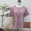 Trajes de Verano para Madres de Mediana Edad y Ancianas, Tops Casuales de Manga Corta para Señoras Mayores, Trajes de Verano de Dos Piezas para Abuelas de Talla Grande para Mujeres
