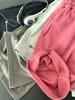Pantalones Cortos de Algodón Lavado con Letras para Verano de Niños, Unisex, Versátiles, Frescos, Pantalones de Chándal de Cinco Puntos