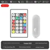 Controle Remoto Infravermelho de 24 Teclas Lanterna de Lótus App Tira de LED Colorida de Corrida USB Fio Duplo Programa Dimmer LED