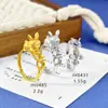 Anillo en Blanco de Plata de Ley s925 Redondo 6mm Cepillado Mate Conejo de Jade Montura para Anillo Puede Incrustar Piedras Preciosas de Colores Accesorios para Joyería DIY