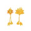 Loja de ouro de alta qualidade com pingente de longa duração Lotus colar camisola cadeia diy acessórios Lotus mulheres