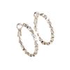 Aretes de Círculo Plateado para Mujer de Alta Gama Lujo Ligero Irregulares Exagerados Aretes Grandes Personalidad Moda Estilo Frío