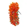 Cipó de bougainvillea artificial para varanda de casa, terraço, sacada, casamento, pátio, flores pendentes falsas realistas, decoração de parede artificial