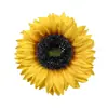 Fornecimento Transfronteiriço de Girassóis de Seda 12,5 cm Cabeça Única Girassol Artificial Arranjos Florais Girassol Arte Floral Artificial