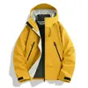 Chaqueta Exterior Rígida para Hombre y Mujer, Capa Interior de Plumas 3 en 1, Cortavientos e Impermeable, Chaqueta de Plumas Desmontable para Senderismo