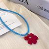 Chica Rara ~ Diseño Nicho de Verano Versátil ins Nuevo Color Contraste Viajero Dálmatas Color Collar de Cuentas