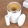 Taza mezcladora automática de acero inoxidable, taza magnética perezosa, taza magnética automática, taza de café portátil, taza imprimible