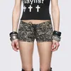 Shorts jeans de verão estilo Y2K americano com alças para mulheres, hot pants de corte A justo, quentes para garotas INS, versátil