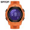 Sanda SANSDA Podómetro de Calorías Reloj Despertador Impermeable Multifuncional Montañismo Resistente a Golpes Reloj para Hombres y Mujeres 2145
