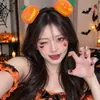 Diadema creativa y peculiar de Halloween con cuernos negros, perfecta para cosplay festivo, sesiones de fotos y actuaciones.