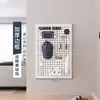 Estante de Almacenamiento con Tablero Perforado Tablero para Colgar en la Pared de la Entrada Almacenamiento y Organización Estante de Pared Arte de Hierro Envío Gratis Mayoreo