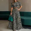 2026 Nova Roupa Feminina de Verão, Moda Casual Europeia e Americana Transfronteiriça, Conjunto de Duas Peças Elegante com Tops e Calças