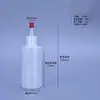 Frasco plástico de bico pontudo 60ml 100ml 200ml 300ml Frasco de pigmento 500ml Frasco de molho squeeze