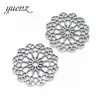 YuenZ Accesorios para joyería DIY colgante de flor hueca de aleación colgante pequeño de aleación retro Q136