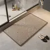 Tapete de Chão Simples de Terra de Diatomáceas, Tapete de Chão para Banheiro, Absorvente de Água, Antiderrapante, Tapete de Secagem Rápida, Decoração de Entrada, Resistente a Manchas, Resistente ao Desgaste Tapete de Chão Atacado