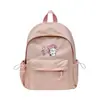 Mochila feminina novo estilo, estilo ins, mochila fofa de desenho animado japonês estilo soft girl college, bolsa de ombro dupla cor doce versão coreana
