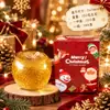 Brinquedo de Apertar Cruzamento de Natal Novo Produto Maltose Floco de Neve Bola Artesanal Bola Redonda Pequena Transparente com Glitter Brilhante Brinquedo de Rebote Lento