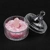 Tigela de Desmagnetização de Cascalho de Cristal Natural, Tigela de Vidro para Purificação com Sal, Caixa de Joias Atacado, Caixa de Armazenamento com Tampa, Pedra Difusora