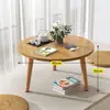 Mesa de café redonda nórdica de doble capa - 2 mesas pequeñas modernas para salas de estar pequeñas, mesas auxiliares para sofá con almacenamiento