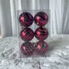 Decorações de Natal mais vendidas transfronteiriças conjunto de bolas de Natal 5/6/8cm bolas plásticas coloridas galvanizadas enfeites para árvore de Natal