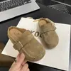 Pantuflas Cerradas de Medio Pie Estilo Dulce para Niñas, Nuevo Diseño Exterior de Primavera 2026, Pantuflas Versátiles Estilo Birkenstock